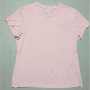 Nike Women's Light Pink Short Sleeve Tee, Size L